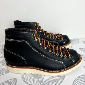 Thorogood Roofer Boots NEW Black Leather American Heritage 814-6233 Men’s 9 EE